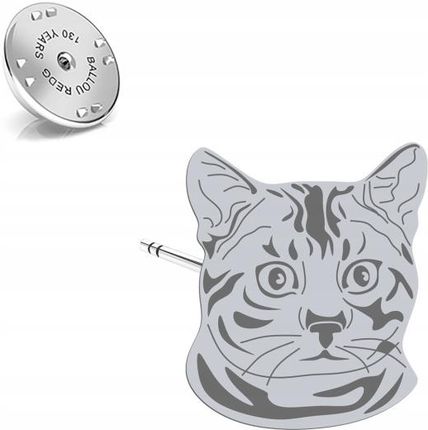 Mejk Jewellery Wpinka Srebrna Bengal Cat 925