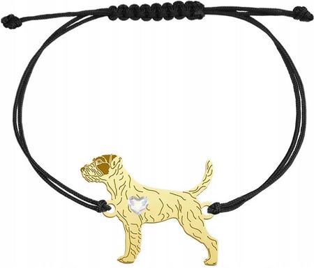 Mejk Jewellery Pozłacana Bransoletka Parson Russell Terrier Grawe