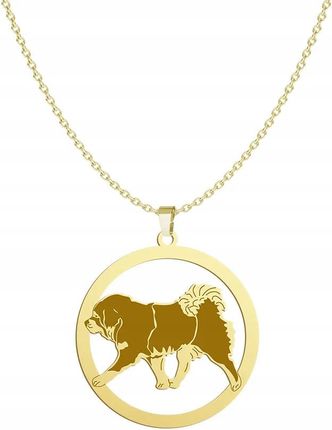 Mejk Jewellery Tibetan Mastiff Naszyjnik Złoty 925