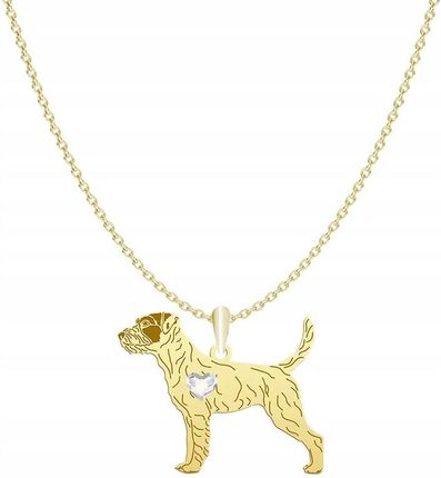 Mejk Jewellery Pozłacany Naszyjnik Z Psem Parson Russell Terrier