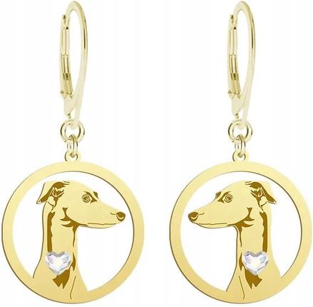 Mejk Jewellery Italian Sighthound Pozłacane Kolczyki