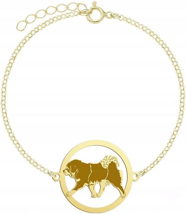 Mejk Jewellery Bransoletka Złota Tibetan Mastiff 925