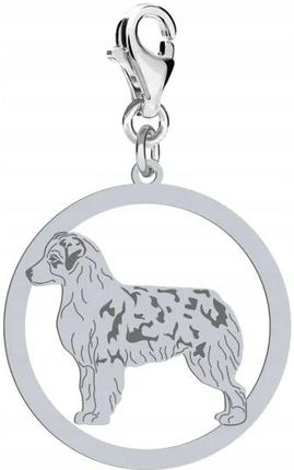 Mejk Jewellery Miniaturowy Owczarek Amerykański Charms Srebrny 925