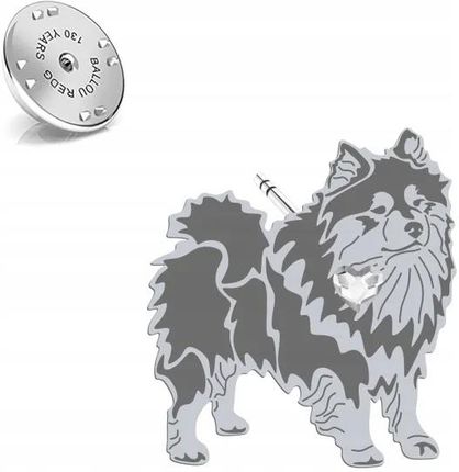 Mejk Jewellery Fiński Lapphund Wpinka Ze Srebra925