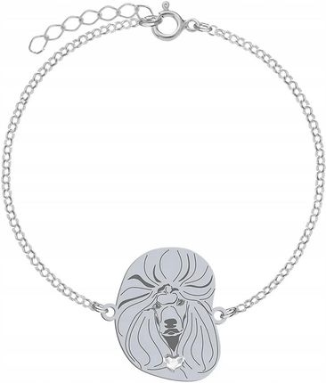 Mejk Jewellery Srebrna Bransoletka Z Psem Pudel