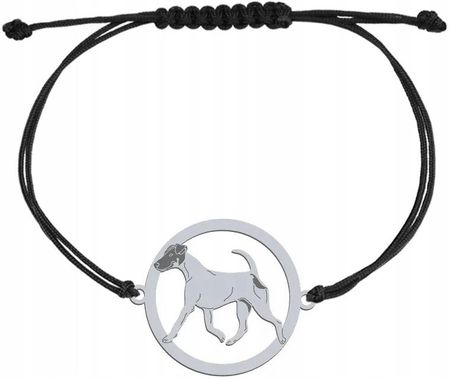 Mejk Jewellery Fox Terrier Smooth Bransoletka Srebrna 925 Na Sznurku