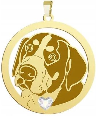 Mejk Jewellery Zawieszka Złota Z Duży Szwajcarski Pies Pasterski 925