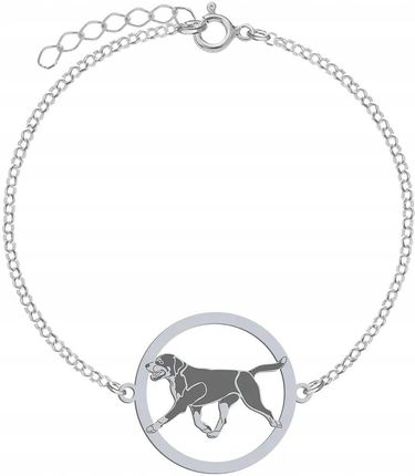 Mejk Jewellery Duży Szwajcarski Pies Pasterski Bransoletka Srebro 925