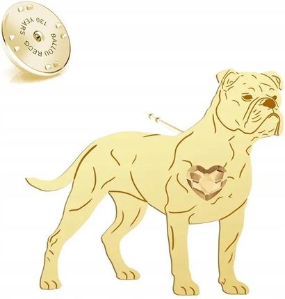 Mejk Jewellery Wpinka Pozłacana Continental Bulldog
