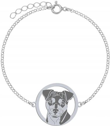Mejk Jewellery Bransoletka Srebrna Z Psem Rasy Brazilian Terrier