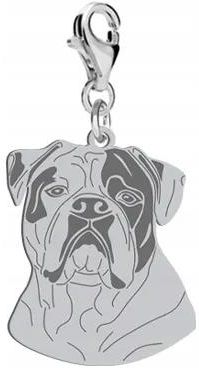 Mejk Jewellery Charms Srebrny Bulldog Amerykański