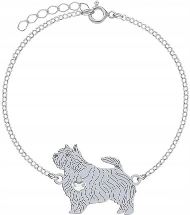 Mejk Jewellery Norwich Terrier Bransoletka Srebro 925