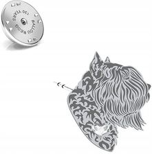 Mejk Jewellery Wpinka Srebrna Z Psem Bouvier Des Flandres