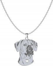 Mejk Jewellery Srebrny Naszyjnik Z Psem Rhodesian Ridgeback Grawe