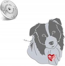 Mejk Jewellery Wpinka Srebrna Z Psem Border Collie