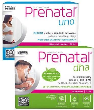 Nutropharma Prenatal Uno 30Kaps + Prenatal Dha 30kaps