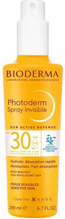 Bioderma Photoderm Spray Invisible Lekki Spray Do Ciała Spf 30 200ml