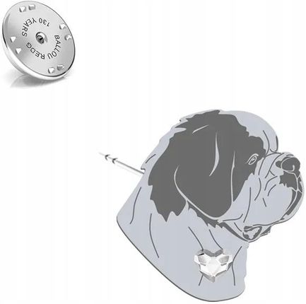 Mejk Jewellery Wpinka Srebrna Z Psem Bernardyn