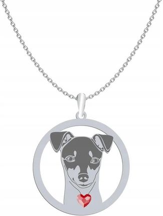 Mejk Jewellery Srebrny Naszyjnik Z Psem Terrier Japoński