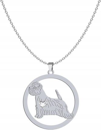 Mejk Jewellery Srebrny Naszyjnik West Highland White Terrier