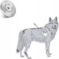 Mejk Jewellery Srebrna Wpinka Z Psem Wilczak Czechosłowacki