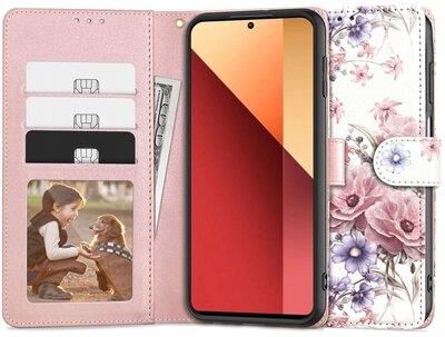 Tech Protect Etui Wallet Do Xiaomi Redmi Note 13 Pro 4G Lte Kwiaty