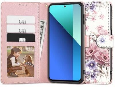 Tech Protect Etui Wallet Do Xiaomi Redmi Note 13 4G Lte Kwiaty