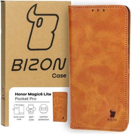 Bizon Etui Case Pocket Pro Do Honor Magic6 Lite Brązowe