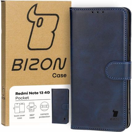 Bizon Etui Case Pocket Do Xiaomi Redmi Note 13 4G Granatowe