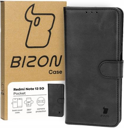 Bizon Etui Case Pocket Do Xiaomi Redmi Note 13 5G Czarne