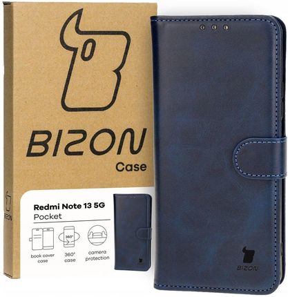 Bizon Etui Case Pocket Do Xiaomi Redmi Note 13 Pro 5G Poco X6 Granatowe