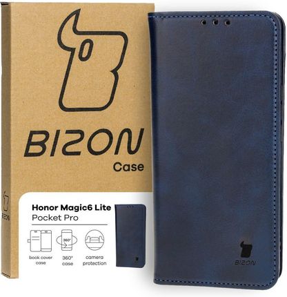Bizon Etui Case Pocket Pro Do Honor Magic6 Lite Granatowe