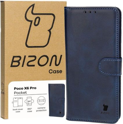 Bizon Etui Case Pocket Do Xiaomi Poco X6 Pro 5G Granatowe