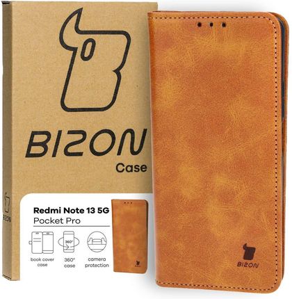 Bizon Etui Case Pocket Pro Do Xiaomi Redmi Note 13 5G Brązowe