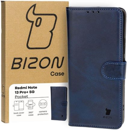 Bizon Etui Case Pocket Do Xiaomi Redmi Note 13 Pro 5G Granatowe