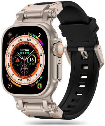 Tech-Protect Pasek Delta Pro Do Apple Watch 4 5 6 7 8 9 Se Ultra 42 44 45 49Mm Czarny Tytanowy