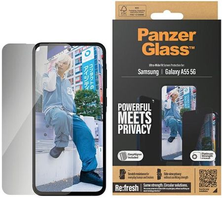 Panzerglass Szkło Hartowane Ultra-Wide Fit Privacy Do Samsung Galaxy A55 5G