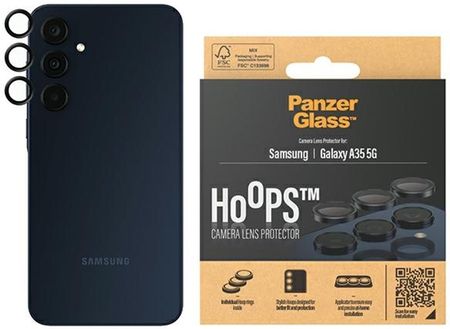 Panzerglass Szkło Hartowane Na Obiektyw Hoops Camera Lens Protector Do Samsung Galaxy A35 5G Czarny