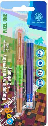 Astra Art-Pap Długopis Wymazywalny Astrapen Oops Pixel One 2 Wkłady Niebieskie 1Szt.Mix