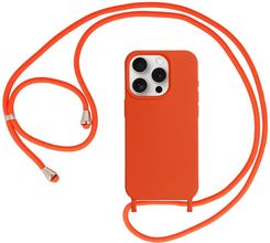 Strap Silicone Case Do Iphone 11 Wzór 1 Pomarańczowy