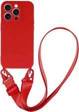 Strap Silicone Case Do Iphone 14 Pro Wzór 2 Czerwony