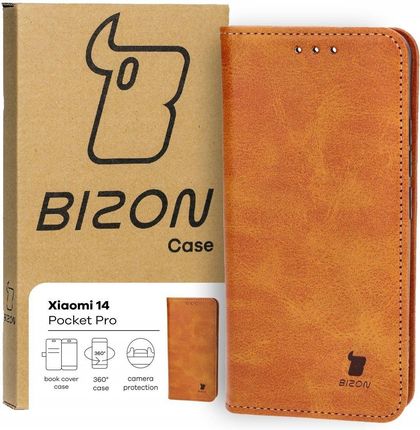 Bizon Etui Case Pocket Pro Do Xiaomi 14 Brązowe