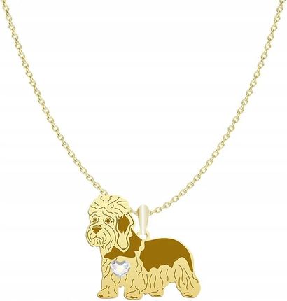 Mejk Jewellery Dandie Dinmont Terrier Naszyjnik Złoto 925