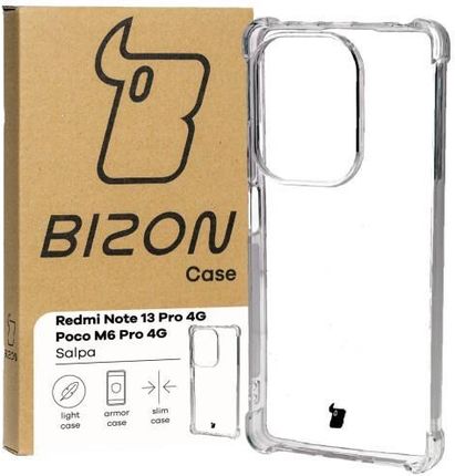 Bizon Etui Case Salpa Do Xiaomi Poco M6 Pro 4G Redmi Note 13 Przezroczyste