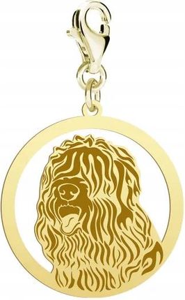 Mejk Jewellery Charms Złoty 925 Black Russian Terrier
