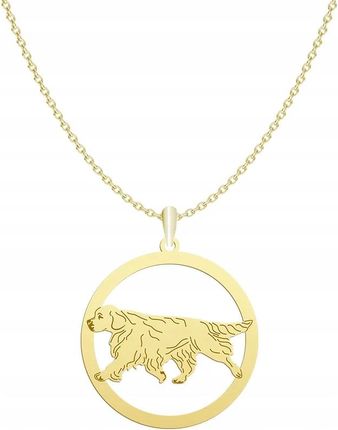 Mejk Jewellery Naszyjnik Ze Złota Clumber Spaniel 925