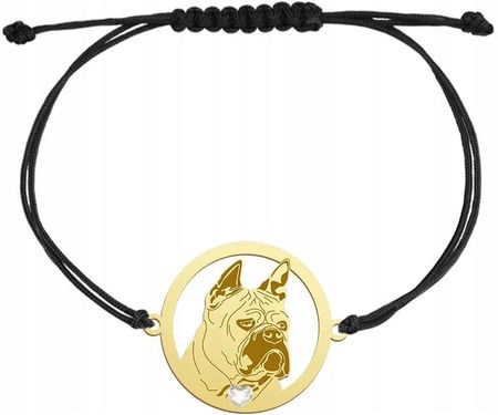 Mejk Jewellery Bransoletka Pozłacana Chongqing Dog Na Sznurku