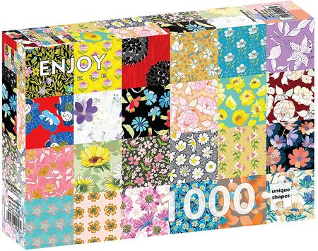 Enjoy Puzzle Kwiecisty Patchwork 1000El.