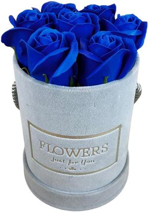 Amtii Copy Of Kwiaty Mydlane Flowerbox Szary Okrągły Róże Mydlane S