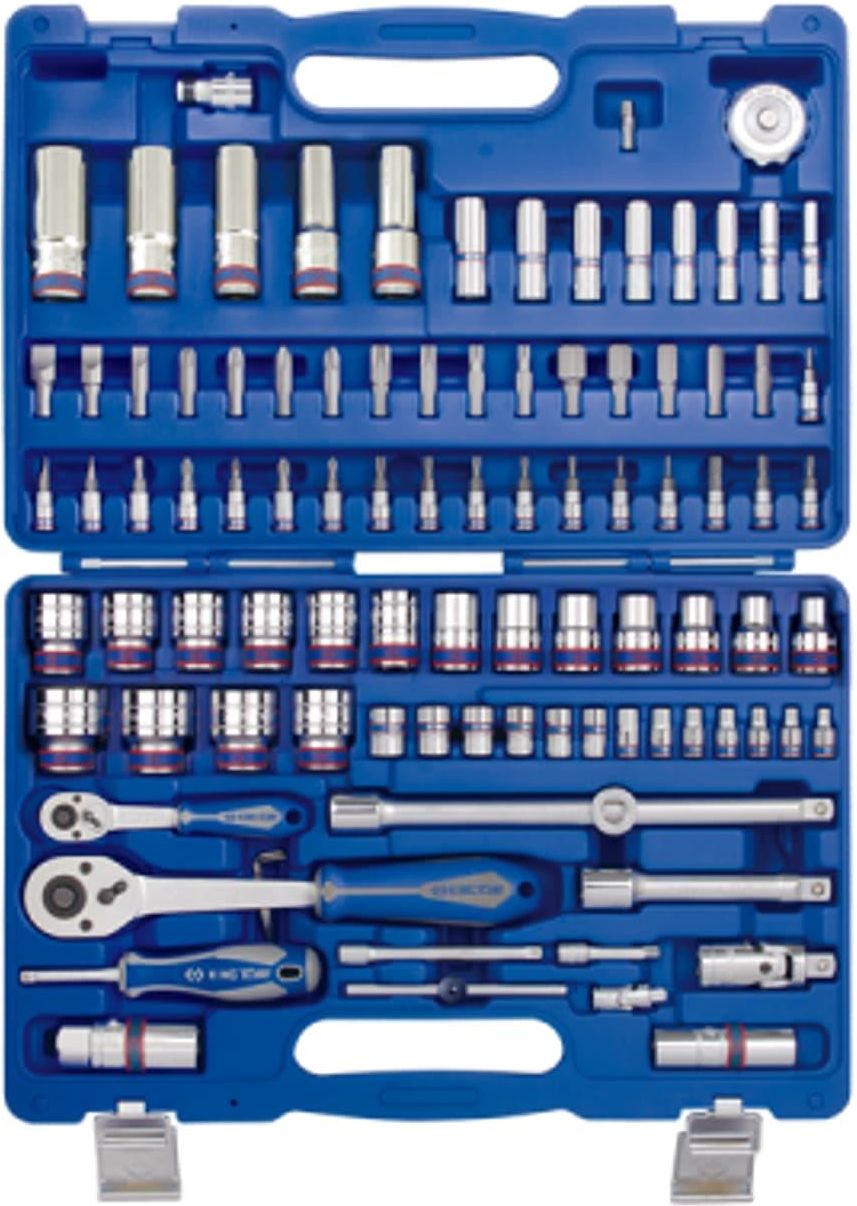 King Tony Zestaw Nasadek 1/4+1/2 96Cz 6-Kąt Z Akcesoriami Chrom ...